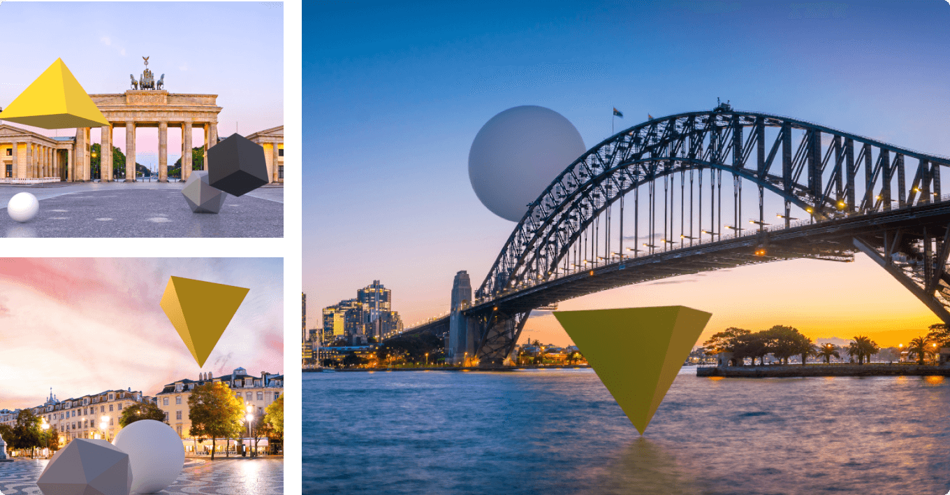 MACH Alliance shapes in various landscapes